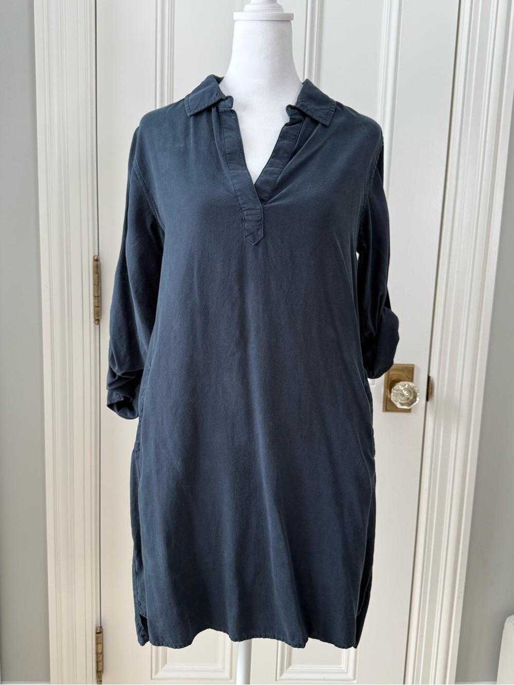 Bella Dahl Tab Sleeve Shirt Dress